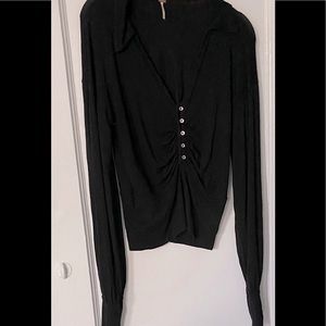 FREE PEOPLE Sexy Fitting Long Sleeve Top